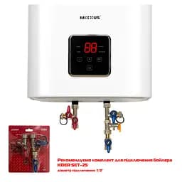 Водонагрівач "Квадрат" Mixxus EWH-15100 Cube Dry накопичувальний 100 л сухий тен 2,0 kW WH0619 - мініатюра 4