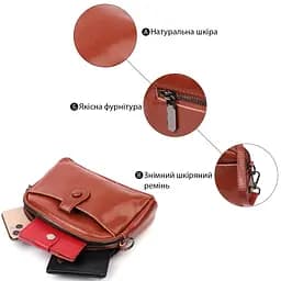 Жіноча сумка Vintage на кожен день із натуральної шкіри 18.5х12.5х5.5 см sum0029062 - мініатюра 4