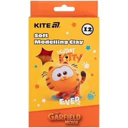 Пластилин восковой Kite Garfield 12 цветов 200 г (GF25-086)
