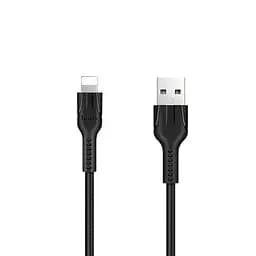 USB Cable Hoco U31 Benay Lightning Black 1m