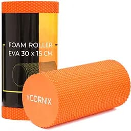 Масажний ролик Cornix EVA+ 30 x 15 см (валик, ролер) XR-0297 Orange