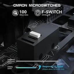 Мишка ігрова бездротова Attack Shark R5 ULTRA BLACK - мініатюра 3
