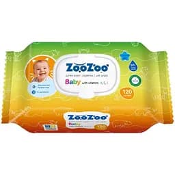  Вологі дитячі серветки ZooZoo Вітаміни 120 шт.