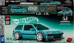 Колекційна машинка-конструктор Hot Wheels Mattel Brick Shop Speed Honda Custom 90 Civic EF (JHF62) - мініатюра 7
