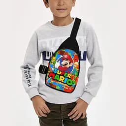 Сумка через плечо детская Супер Марио 29х17 см сумка слинг для мальчика (02164)