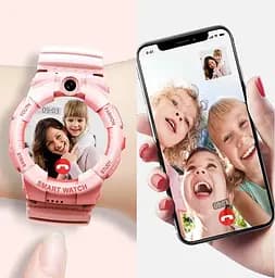 Дитячий смарт годинник Lemfo Y07 з SIM-картою, 4G LTE, відеодзвінком, камерою, кнопкою SOS, прослуховуванням, геолокацією GPS Wi-Fi LBS та вологозахистом IP67 Чорний - мініатюра 6