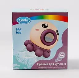 Іграшка розвиваюча Lindo для купання, бордо (P 272 ) - мініатюра 3