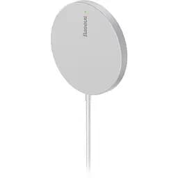 Бездротовий зарядний пристрій магнітний Baseus Simple Mini3 Magnetic 15W silver - мініатюра 5