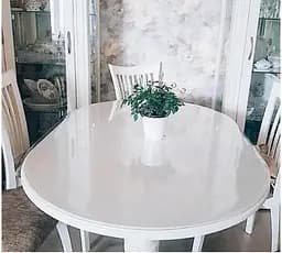 М'яке скло Силіконова скатертина на стіл Soft Glass Захист для меблів 1.1х1.0 м (Товщина 1.5мм) - мініатюра 4