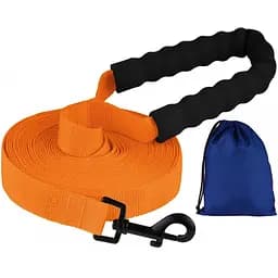 Поводок для собак Barksi Active с мягкой ручкой 9 м х 2.5 см оранжевый