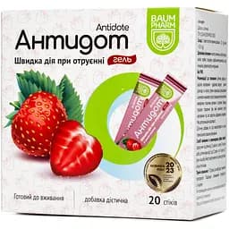 Антидот гель Baum Pharm со вкусом клубники 20 стиков