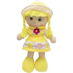 Лялька м'яка Devilon 36 см жовта сукня (860784)