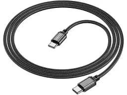Кабель Borofone BX87 Sharp USB Type-C to USB Type-C 60W 1m Black (6974443389067)