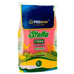 Губка лазнева Prodom Stella фігурна з масажним шаром