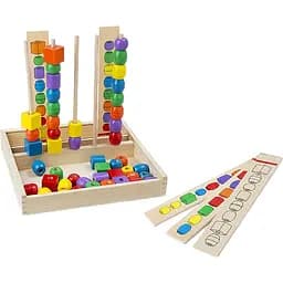 Развивающий набор деревянных бусин Melissa&Doug Последовательность и соответствие (MD570)