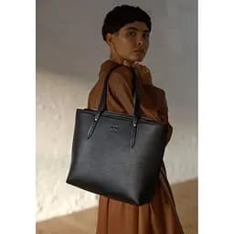 Шкіряний шоппер Walker Mini чорний флотар