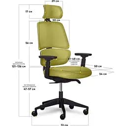 Крісло Mealux Leo Air Plus Green (Y-546 KZ) - мініатюра 3