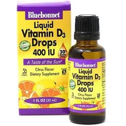 Вітаміни та мінерали Bluebonnet Nutrition Liquid Vitamin D3 400 IU, 30 мл апельсин