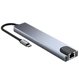 Хаб USB 8-in-1 Grey GTL teh0019583 - мініатюра 5