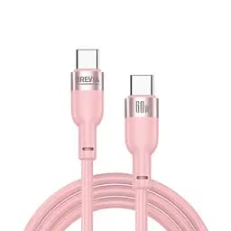 Кабель Brevia Type-C to Type-C 60W 1,2 м, рожевий ZIP (52120PCCZ1)