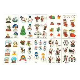 Набір дитячих тимчасових тату Різдво та Новий рік №6 tattoo-mini-set-cmas-10-6