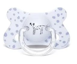 Пустушка силіконова симетрична Suavinex Історії цуценят Блакитний далматинець, 4-18 міс., блакитний (304928)