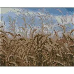 Алмазная мозаика Strateg ПРЕМИУМ Пшеничное поле без подрамника размером 40х50 см (ZAV4050-6)