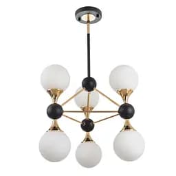 Люстра Brille молекула стельова в спальню E27 60W BK (BL-923C/6)