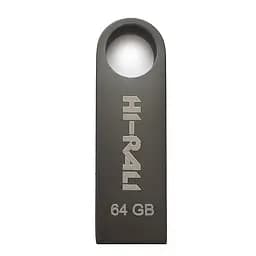 Флеш-накопичувач USB 64GB Hi-Rali Shuttle Series Black (HI-64GBSHBK) - мініатюра 2