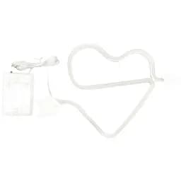 Нічник неоновий Серце зі стрілою 3AA рожевий (140670)