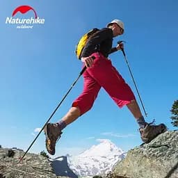Трекінгова палиця Naturehike ST08 NH18D020-Z) складна - 120 см - бордова - мініатюра 5