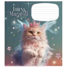 Тетрадь ученическая Fairy cats Школярик 012-3316K-3 в клетку 12 листов