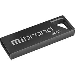 Флеш накопичувач метал Mibrand 64 GB Stingray сірий