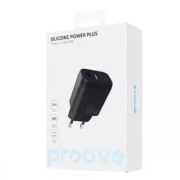 Зарядний адаптер блок живлення Proove Silicone Power Plus 30 W (Type-C+USB) WCSP3011001 чорний - мініатюра 6