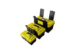 Комплект ящиків для інструментів переносних MasterTool 79-2001 12.5"х16"х19" у наборі 3 шт. жовті - мініатюра 3