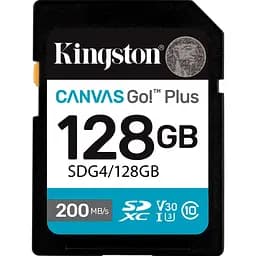Карта пам'яті Kingston SDXC Canvas Go! Plus 128GB Class 10 UHS-I U3 V30 SDG4/128GB [145142]