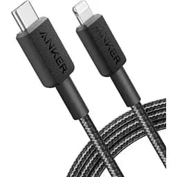 Кабель Anker 322 USB-C to Lightning - 1.8m Nylon Black teh0022035
