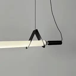 Трубчастий LED світильник із чорним корпусом 100 см | Line F | Арт. NO17-1000L BK - мініатюра 2