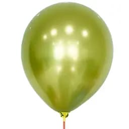 Кулька повітряна латексна 30 см (50) металік фруктовий зелений, IDEA7-DL-030