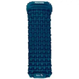 Килимок надувний Naturehike CNK2300DZ0001 із підголовником Темно-синій (1047-6976023929496)