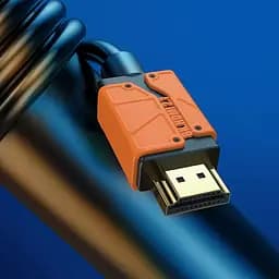 Кабель Hagibis HM04 HDMI to HDMI 2.1 2m Black/Orange [606522] [136952] - мініатюра 2