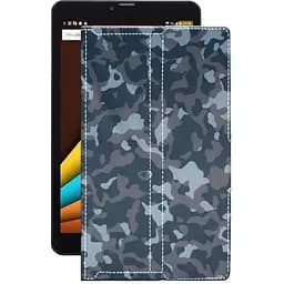 Чехол StatusCASE из экокожи для планшета Sigma X-style Tab A81 Хаки-синий