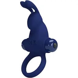 Эрекционное кольцо Pretty Love Vibrant Penis Ring 11.3 см синий