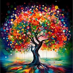 Картина за номерами Strateg & Karpachoff Сюжет № 4 Дерево змін 40х40 см (AV4040-24)