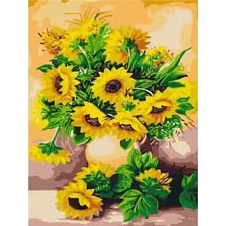 Картина по номерам Brushme Букет подсолнечников 30x40 см