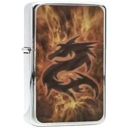 Запальничка бензинова Star Silver Dragon у подарунковій упаковці