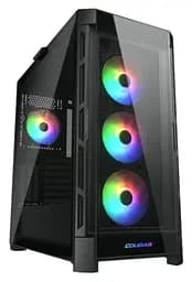 Корпус Cougar Duoface Pro RGB Black, без БЖ, ATX / Micro ATX / Mini ITX, USB 3.0 x2, USB 2.0 x1, Type-C Gen 2, RGB підсвічування, 4x120 ARGB, загартоване скло, 240x496x465 мм