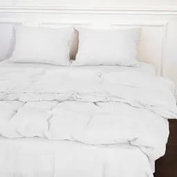Простирадло MirSon Льон Natural Linen Winter flower 220х150 см (2200008249380) - мініатюра 4