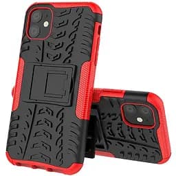 Чохол-накладка Toto Dazzle Kickstand 2 in 1 Case Apple iPhone 11 Red - мініатюра 7