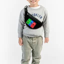 Сумка-бананка детская герои в масках с принтом ,32х15см,для мальчика,сумка через плечо (00134)